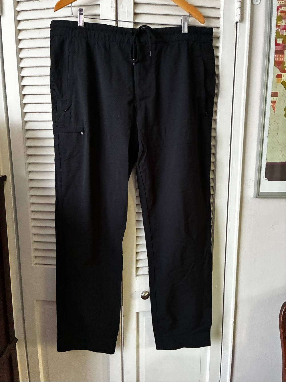 James Perse Black Cargo Drawstring Pants
